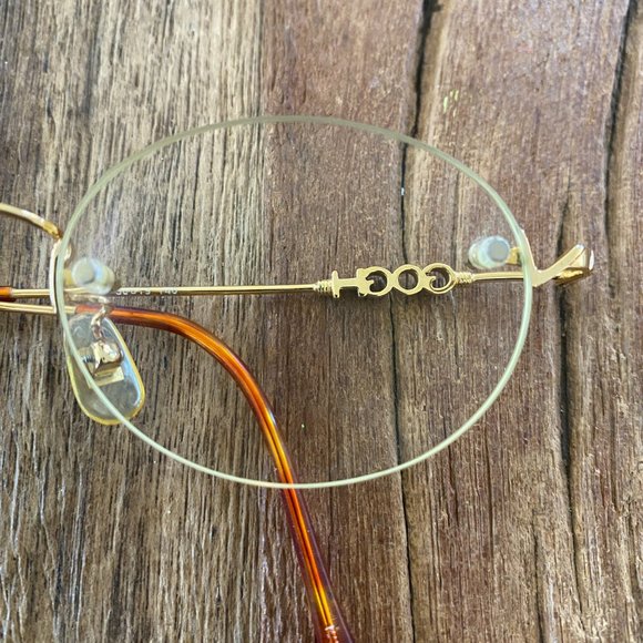 Van Gogh Eyeglasses Men's VGB32 Gold Frameless Eyewear - Picture 2 of 13